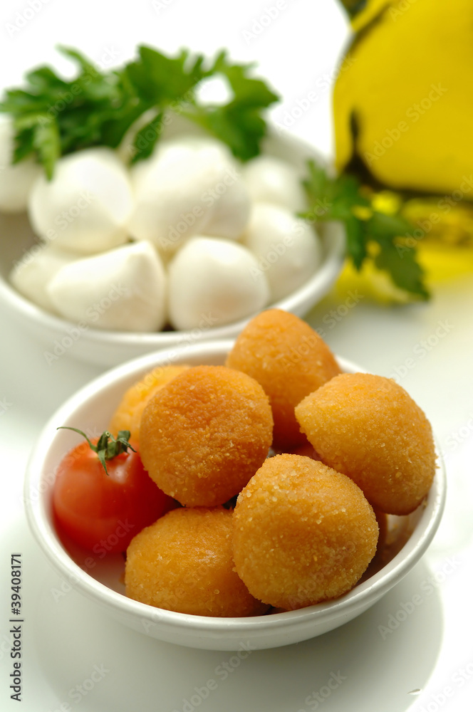 Mozzarelline fritte Mozzarelline fritte