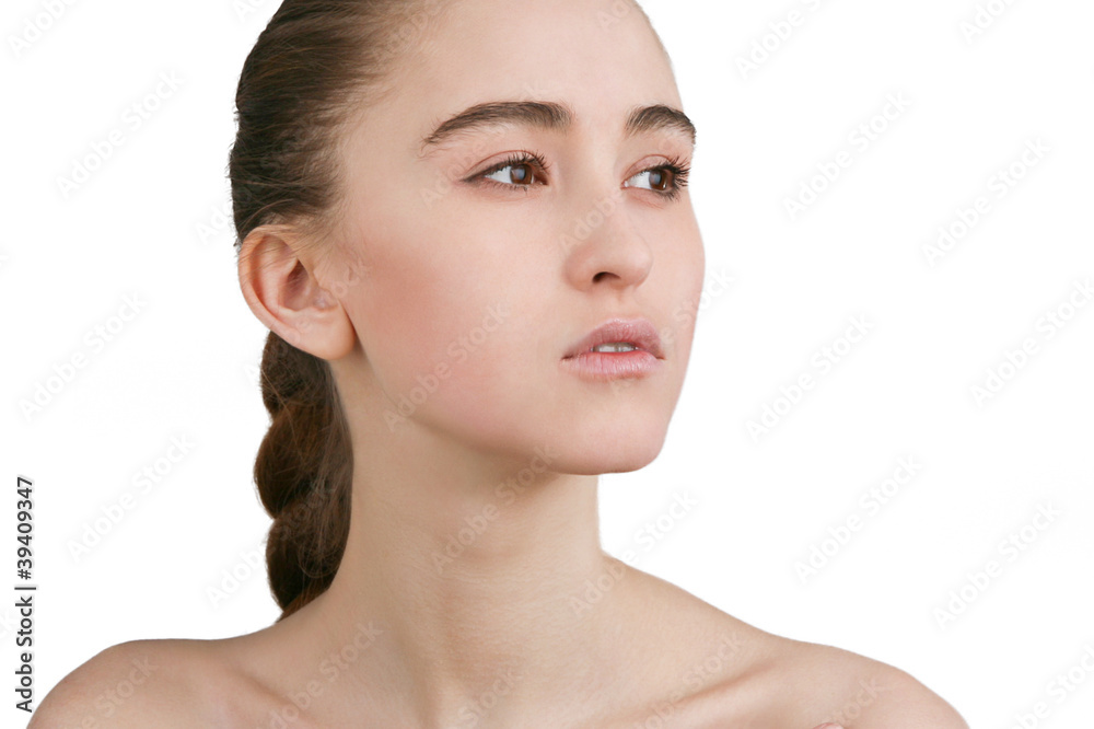 Beautiful Girl face. Perfect skin concept Beautiful Girl face. Perfect skin concept