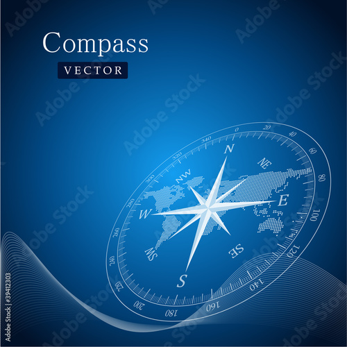 Black compass photo