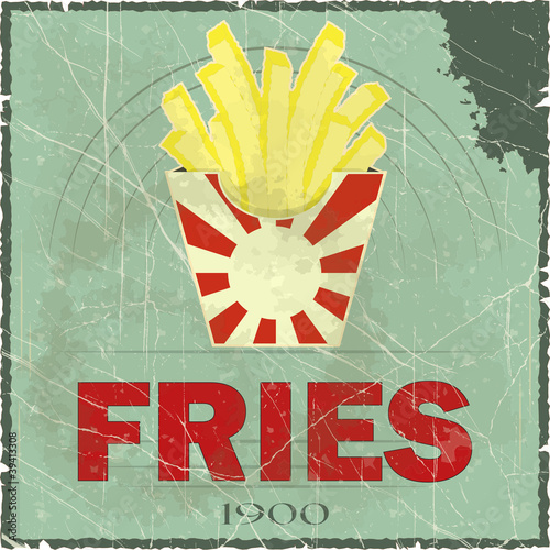 Grunge Cover for Fast Food Menu