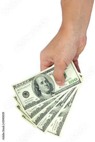 dollars white background