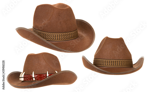 cowboy hat isolated on white