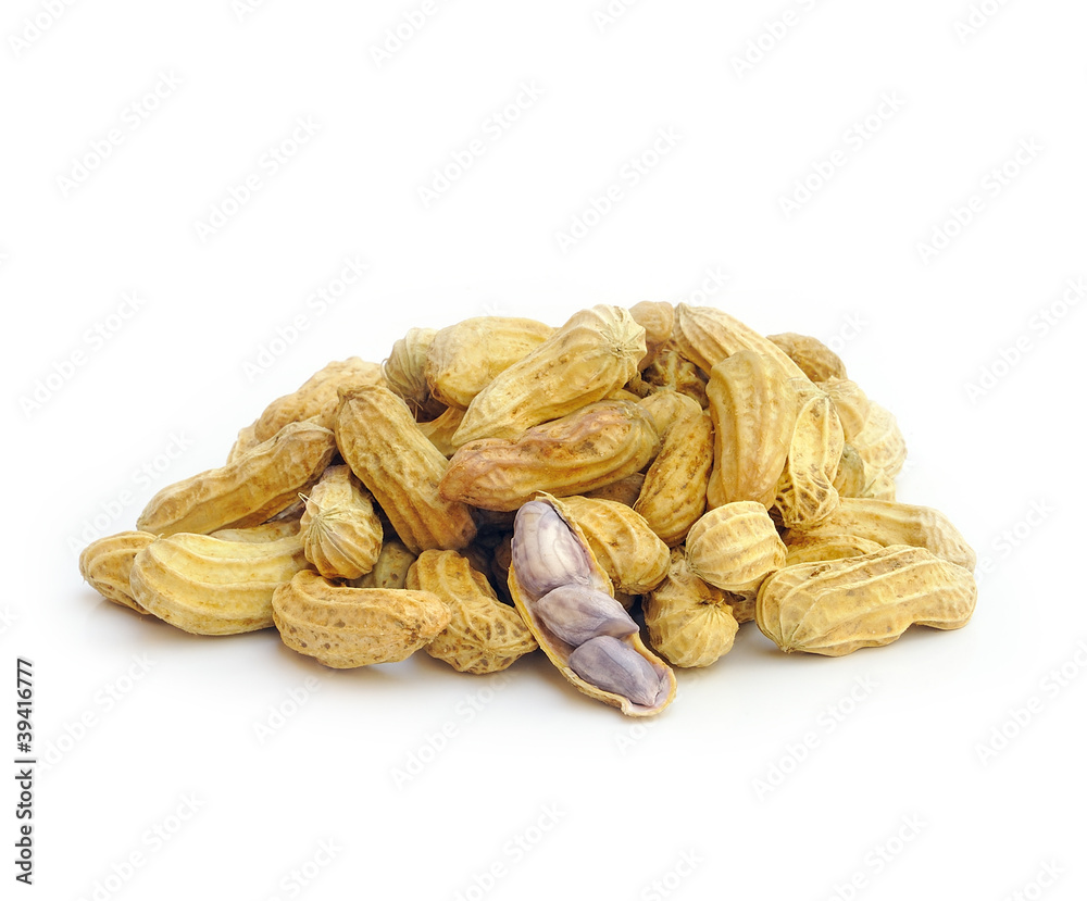 Fototapeta premium Peanut isolated on white background
