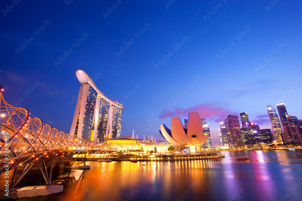 Fototapeta premium Singapore Skyline