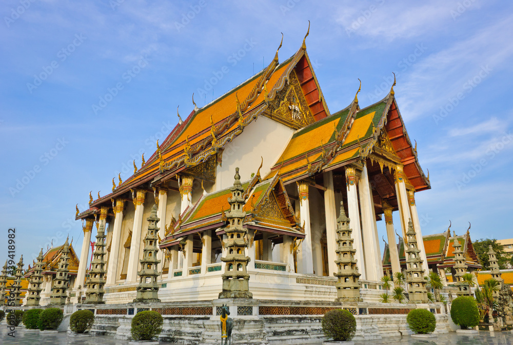 Wat Suthat is a royal temple in Bangkok, Thailand