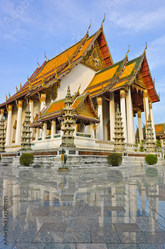 Wat Suthat is a royal temple in Bangkok  Thailand