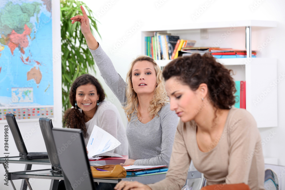 Fototapeta premium Students in classroom