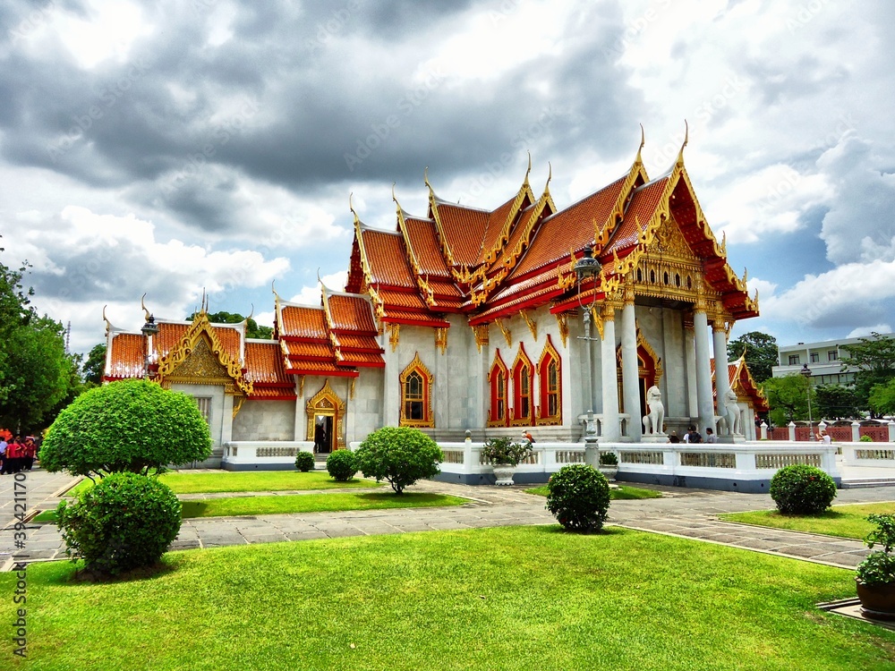 The Marble Temple in Thailand name watbencha The Marble Temple in Thailand name watbencha