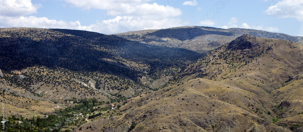 Mountains in central Anatolia near Ankara, Turkey