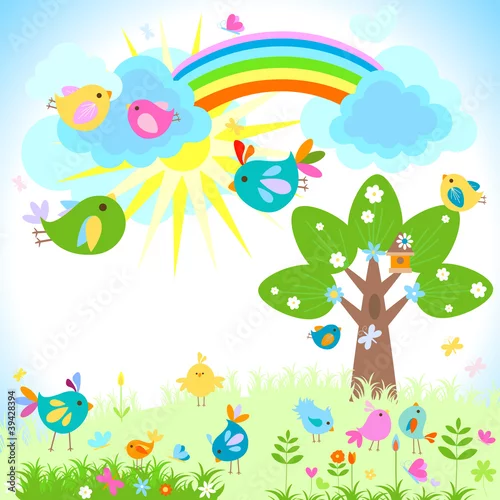 Obraz słoneczny dzień