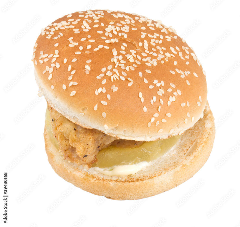 hamburger isolated on white hamburger isolated on white