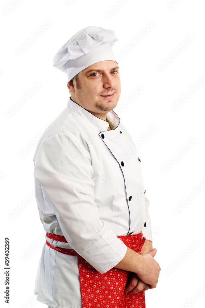 smiling chef in uniform smiling chef in uniform