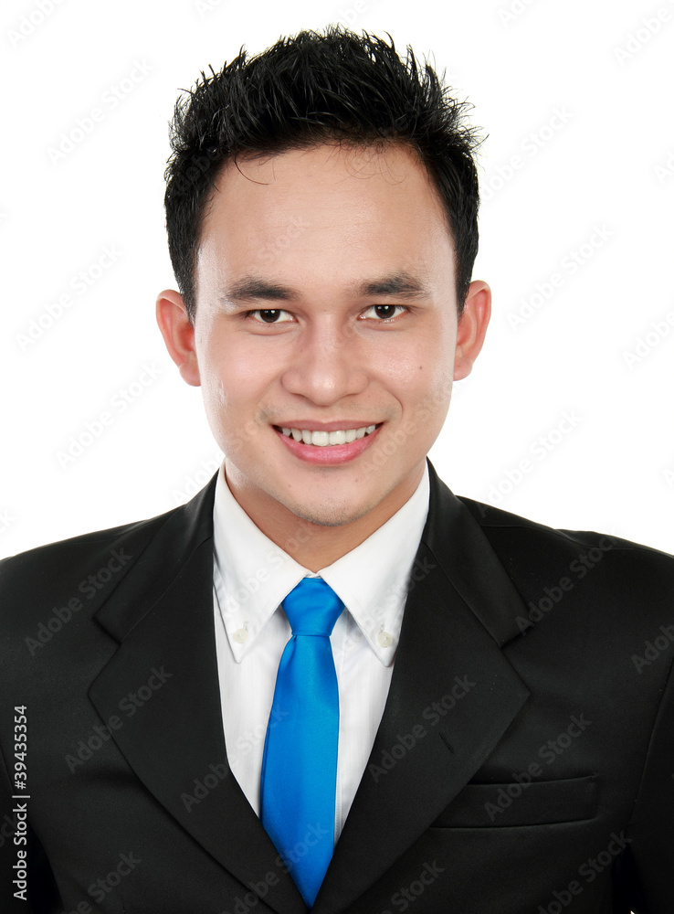 Closeup portrait of a happy young asian man smiling Closeup portrait of a happy young asian man smiling