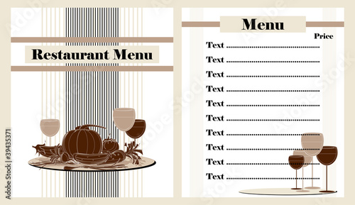restaurant menu design