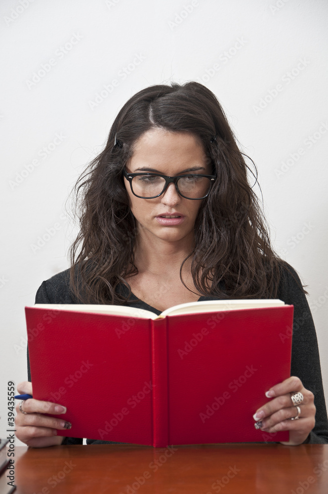Student girl learning Student girl learning