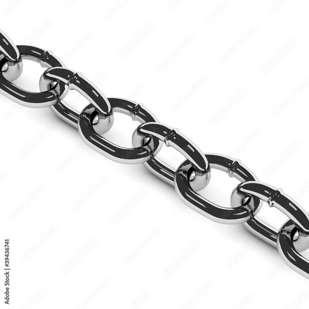 Obraz premium 3d render of metal chain