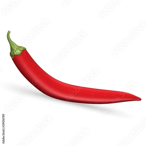 3d render of chilli pepper