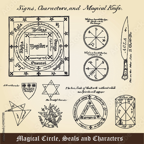 Magical Circle, Seals and Characters