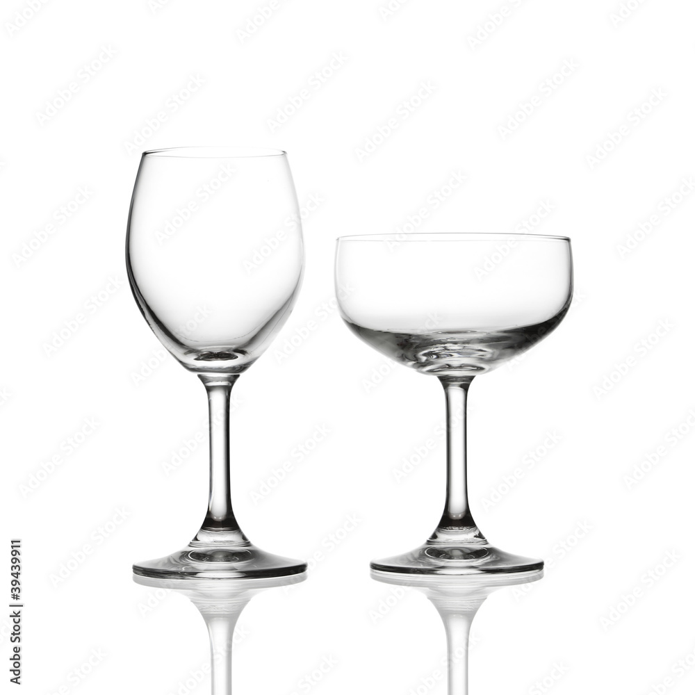 wine glass isolated