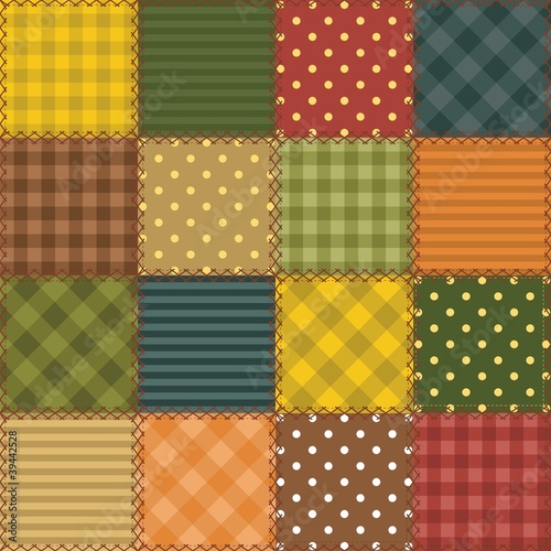 patchwork background with different patterns photo