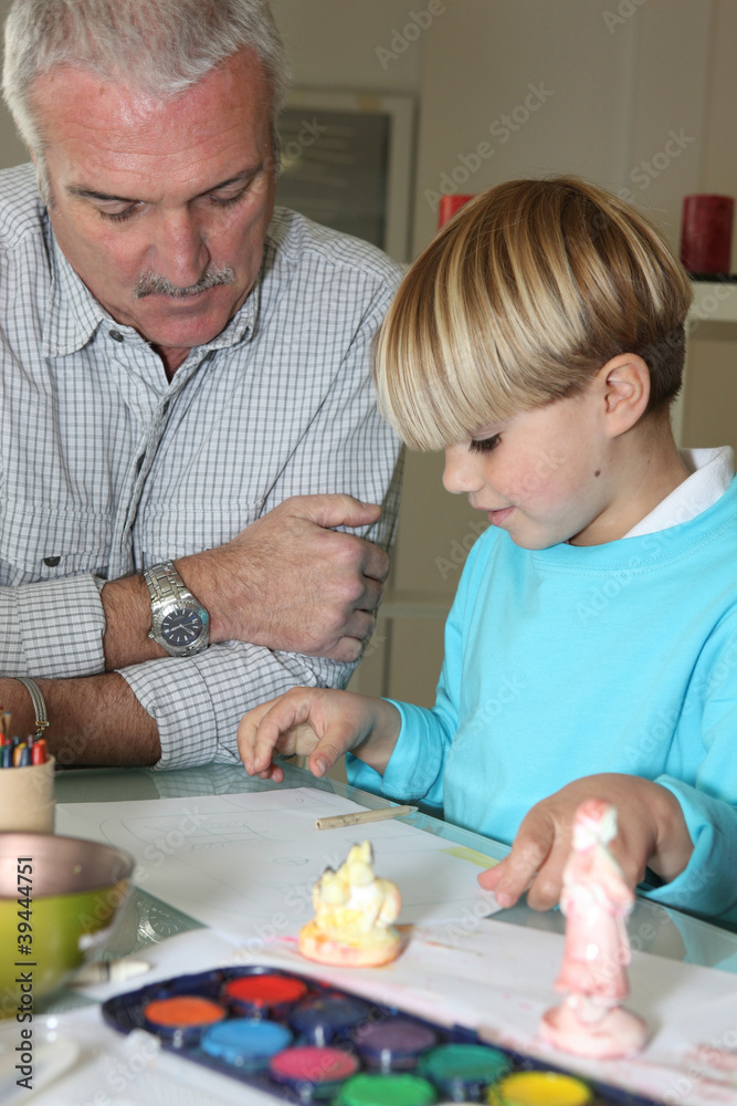 Father and son drawing Father and son drawing