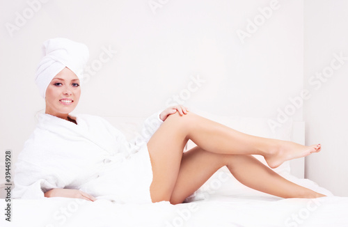 woman in bed