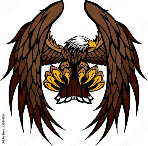 Eagle Wings and Claws Mascot Vector Illustration