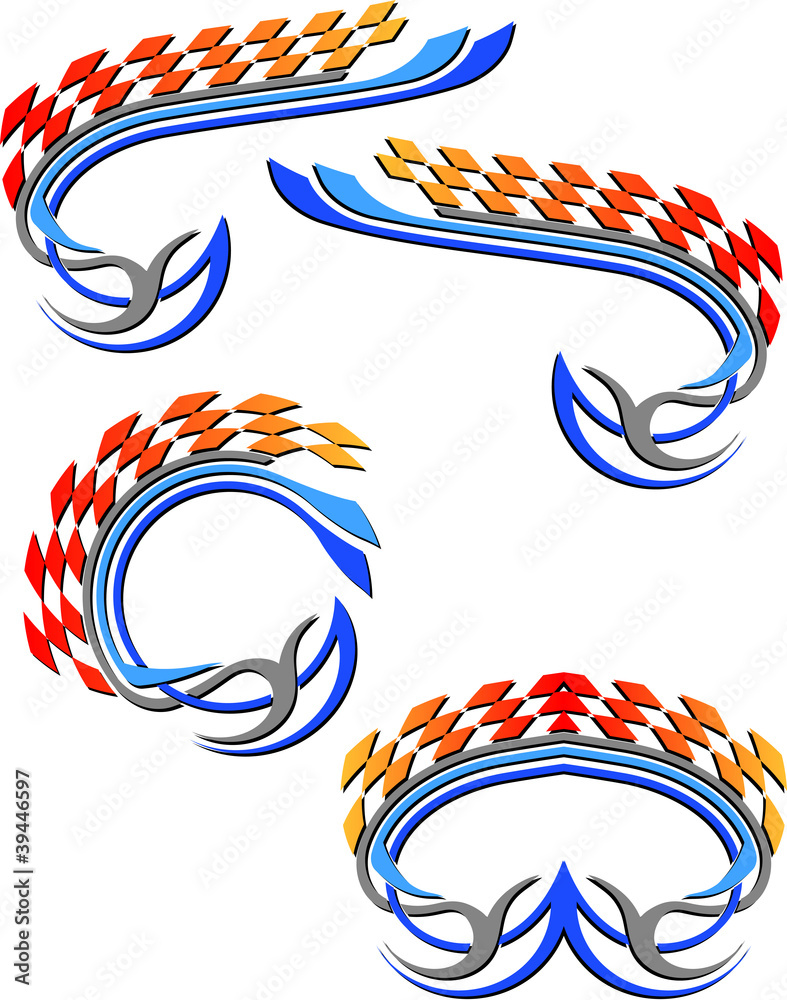 Obraz premium Vehicle Graphics, Stripe : Vinyl Ready