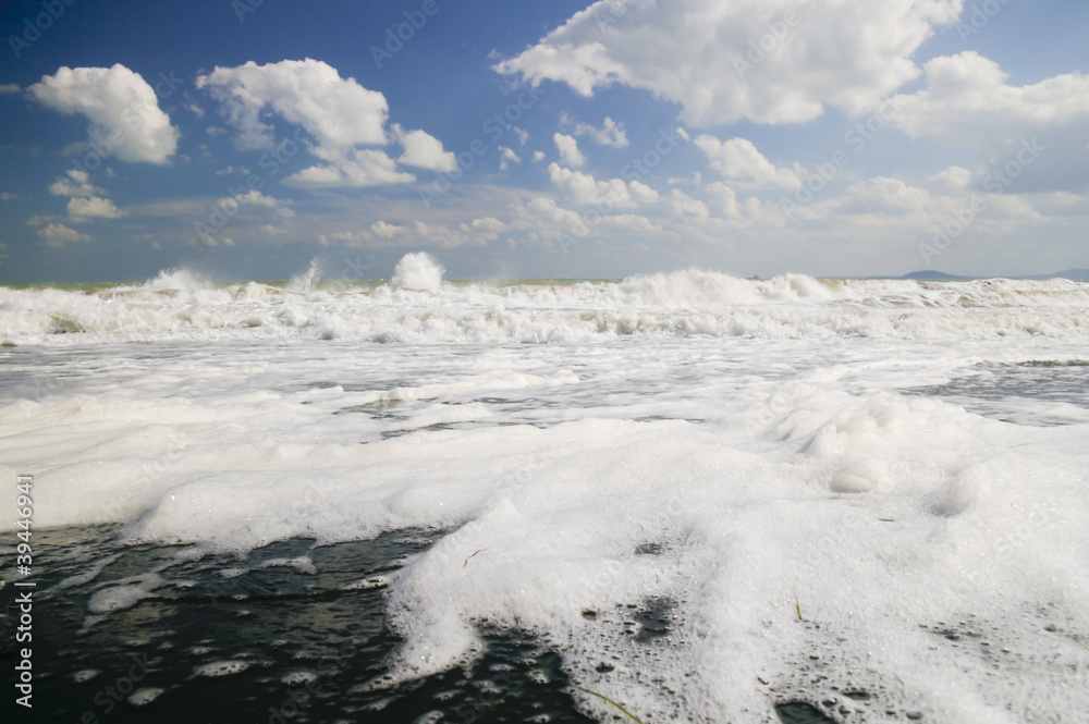 Obraz premium Biała pianka