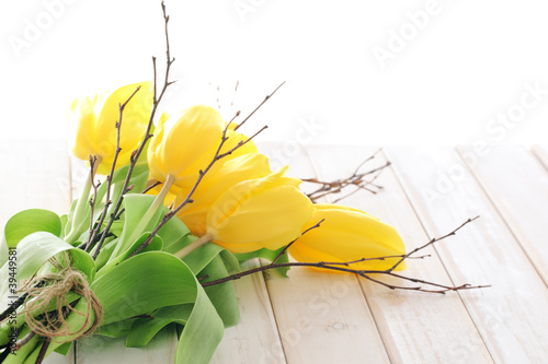 Yellow tulips