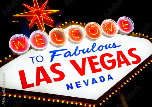 Las Vegas Sign at night