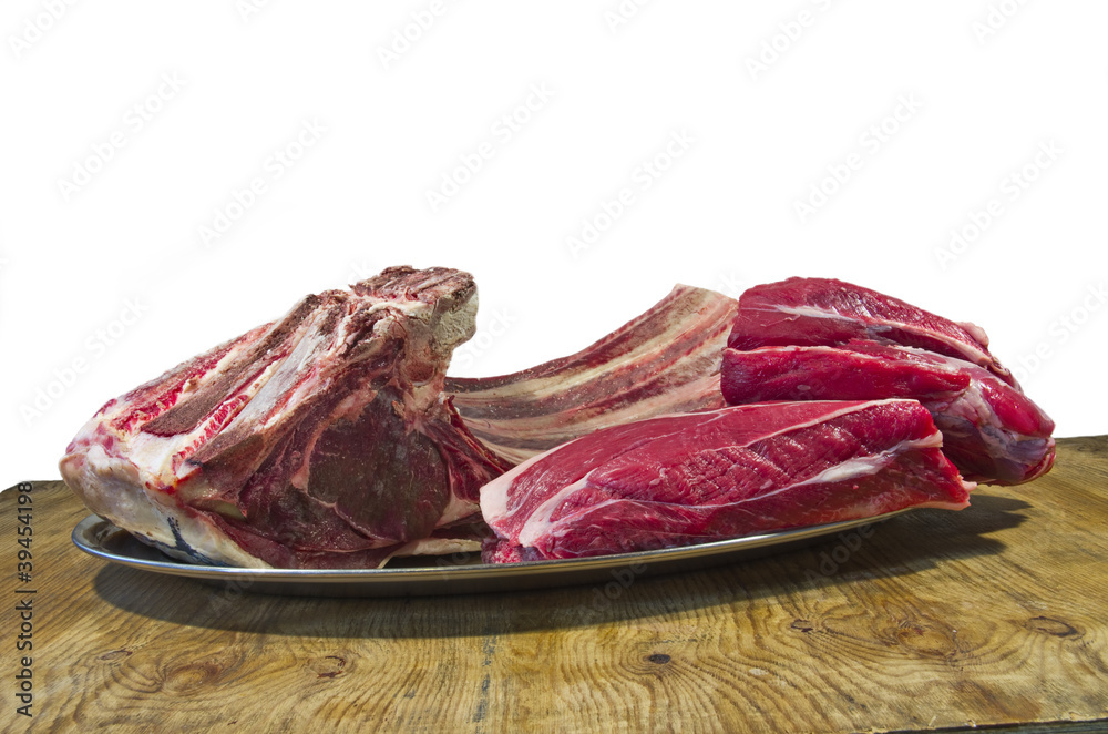 Obraz premium Raw red meat