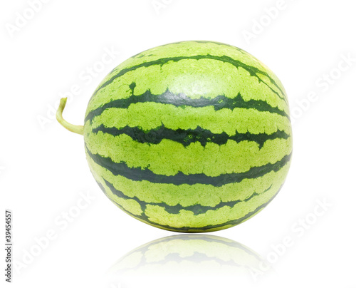 Whole watermelon isolated