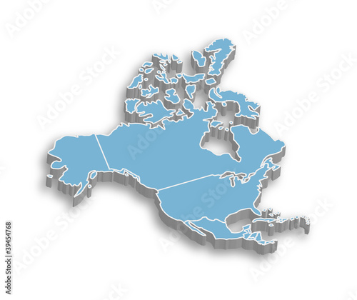 North & Central America Map