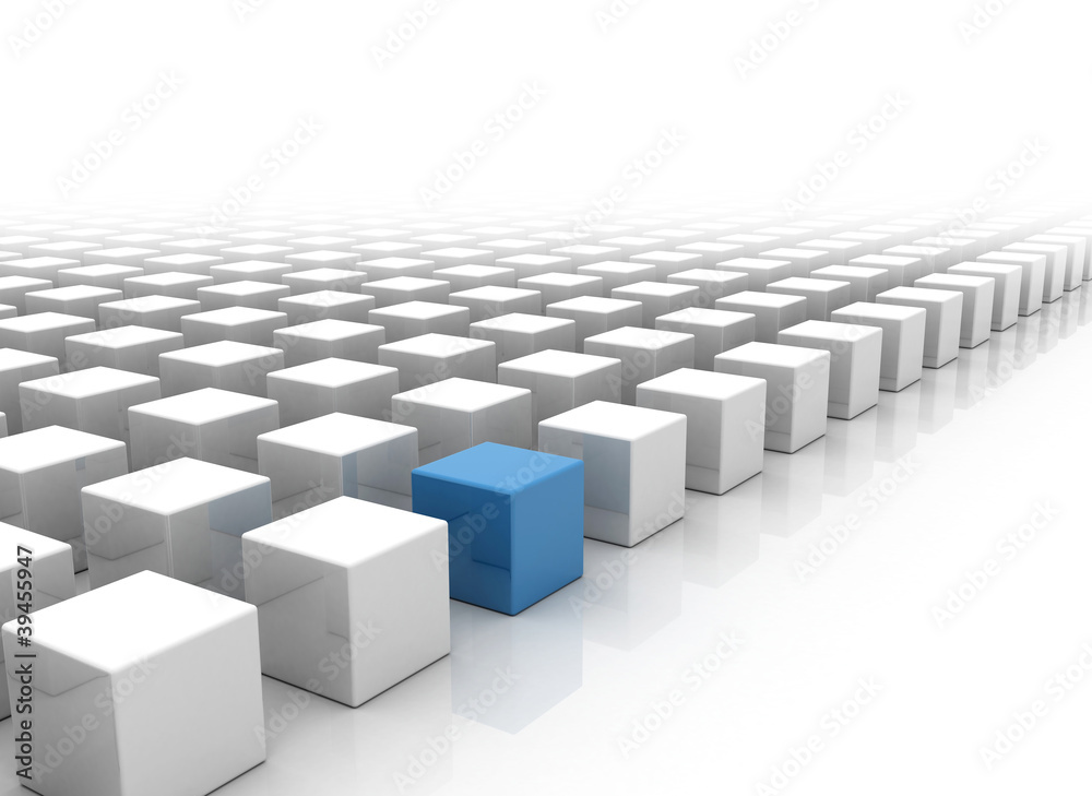 Standing out business concept Standing out business concept