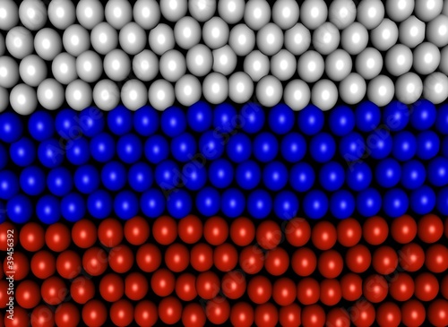 Russian flag balloon background illustration