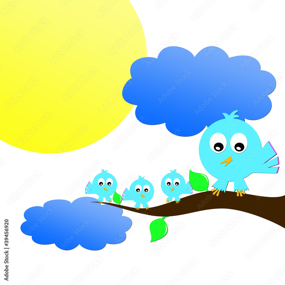 Obraz premium Bird Family