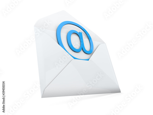 mail with arrow 3d render