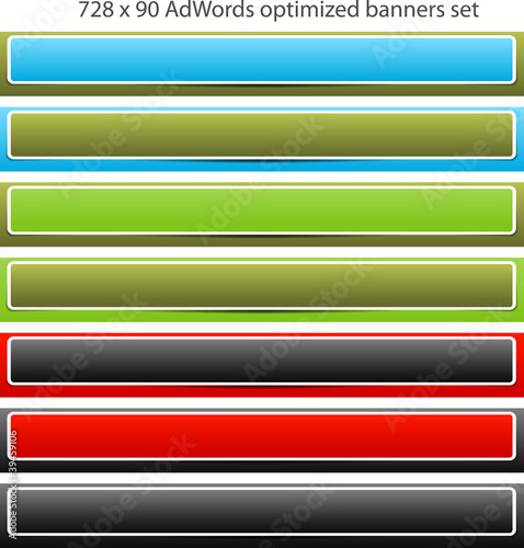 optimized 728 x 90 banners set