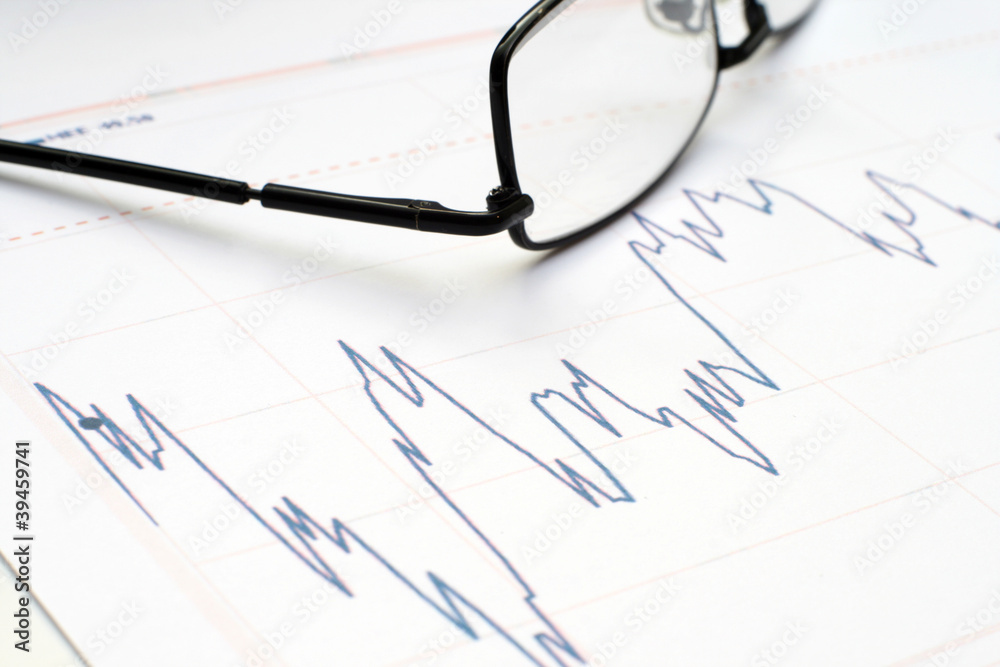 Stock market graph Stock market graph
