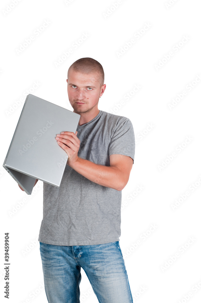 Man isolated on white Man isolated on white