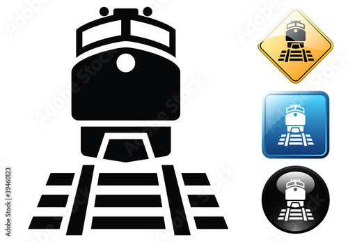 Train pictogram and icons