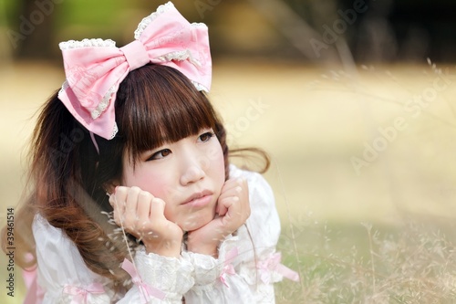 Canvas Print lolita in meadow