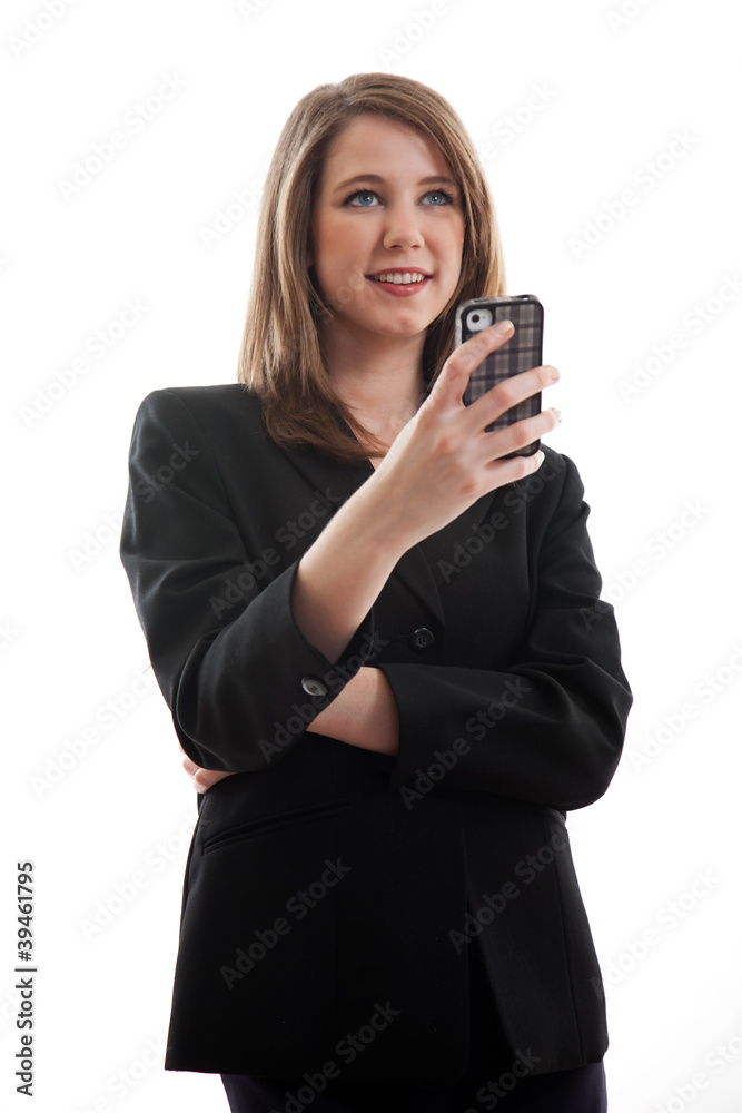 Pretty brunette caucasian american businesswoman Pretty brunette caucasian american businesswoman