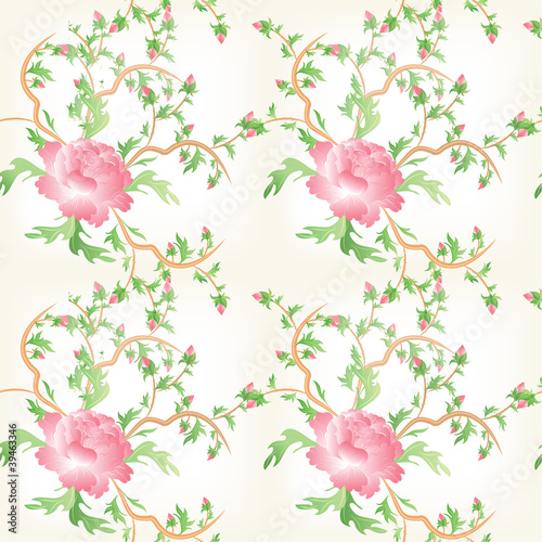 Roses flower seamless pattern background