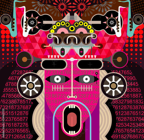 Abstract Graphic Art - vector illustration