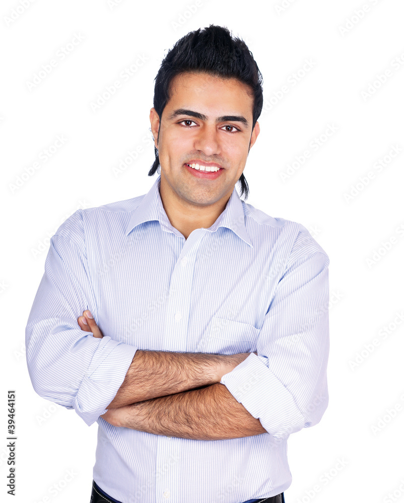 Portrait of a smiling businessman isolated on white background Portrait of a smiling businessman isolated on white background