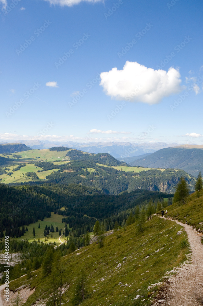 Blick auf die Seiser Alm - Dolomiten - Alpen