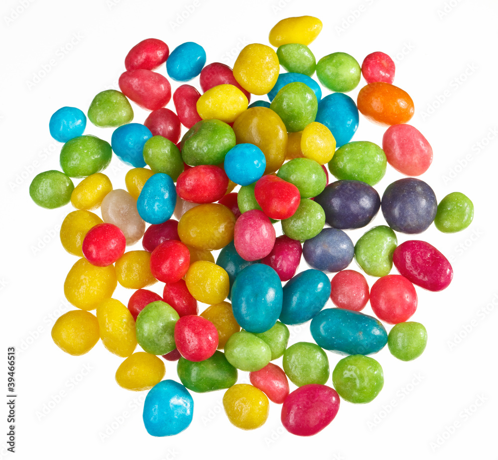 Multicolor bonbon sweets (ball candies) heap, isolated on white Multicolor bonbon sweets (ball candies) heap, isolated on white