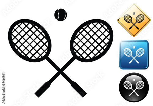 Tennis pictogram and icons